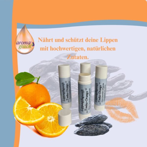 Alternative view of „Tonka-Orange“ Lippenpflegestift – Natur trifft sinnliche Verwöhnung 4,5ml