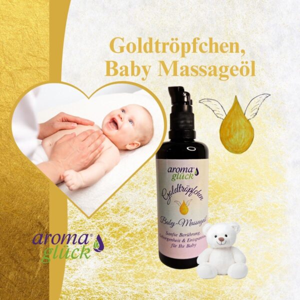 Goldtröpfchen - Babymassageöl 100ml, ab den ersten Lebenstag