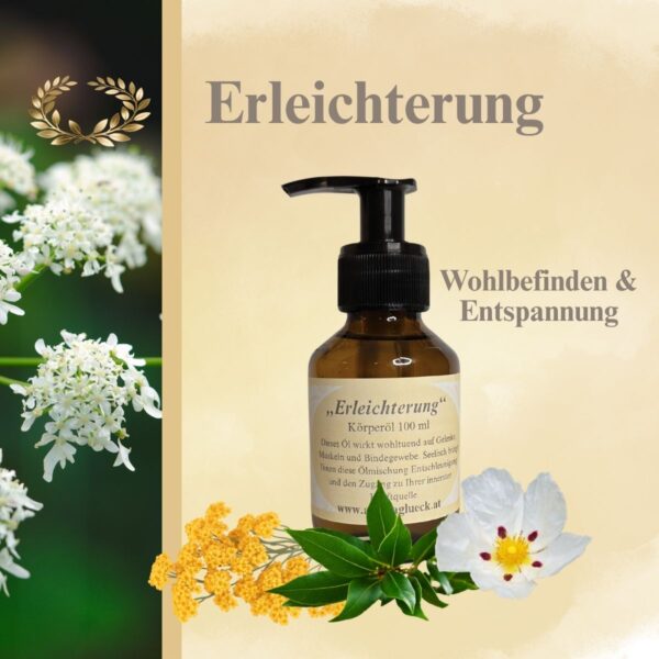 Körperöl „Erleichterung“ –  Natürlich. Entspannend. Befreiend. 100ml / 250ml